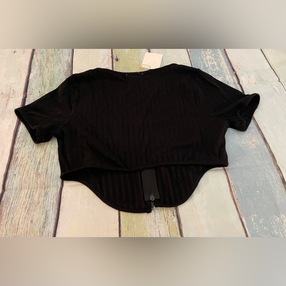 Dolls Kill Beivy Give Me Strength Crop Top, Black, Large, NWT - Picture 8 of 9